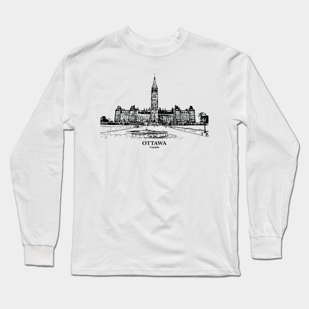 Ottawa - Canada Long Sleeve T-Shirt by Lakeric